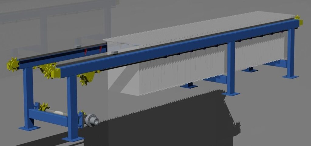 Zinc Stripping Machine - Arrangement Conveyor