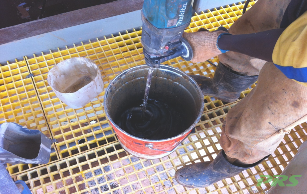 Stirring Well by Portable Agitator